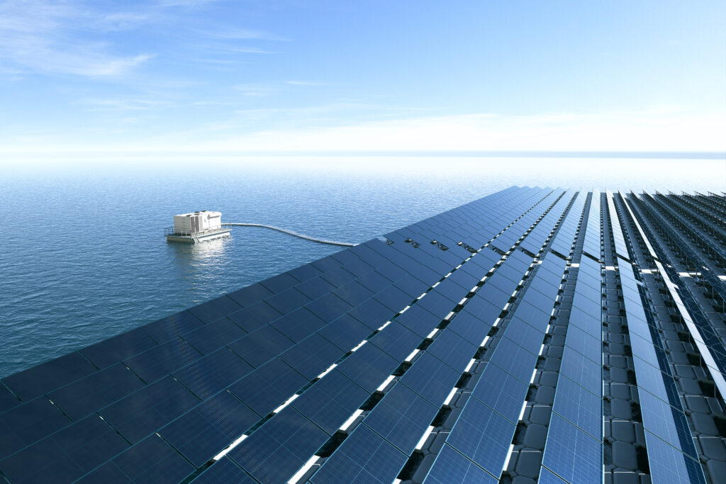 Techno-economic and environmental assessment of floating solar power with innovative charging systems for decarbonizing maritime operations in the UK Image