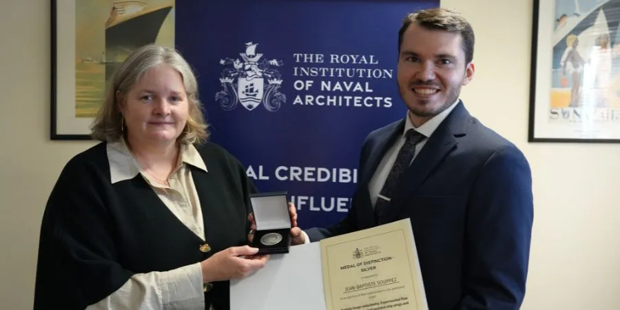 Professor Jean-Baptiste Souppez Receives Medal of Distinction and Austin Farrar Prize from RINA Image